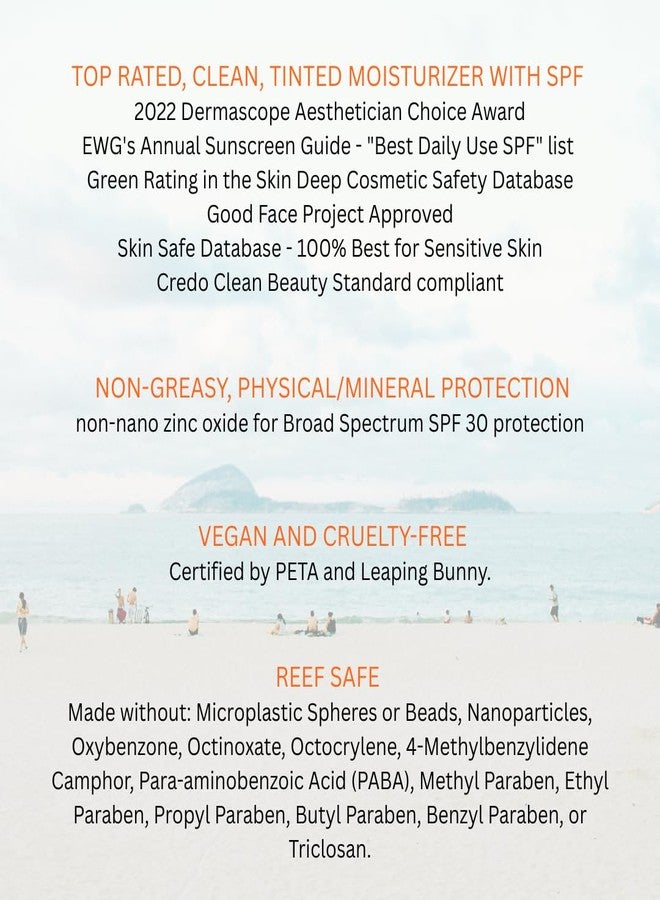 Suntegrity Tinted 5 in 1 Mineral Sunscreen for Face (SPF 30-2 oz) - Medium | BB Cream Moisturizer with Physical UVA/UVB Broad Spectrum Protection | Safe for Sensitive Skin - Image 2